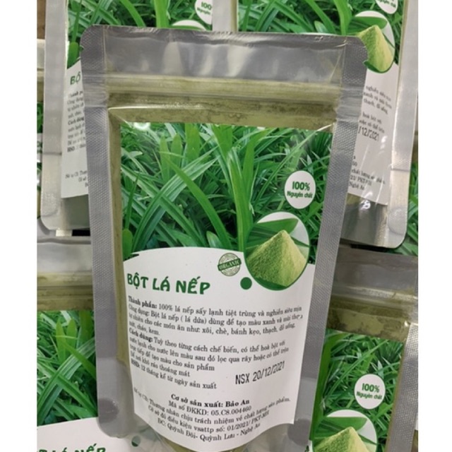Bột lá nếp sấy lạnh tạo màu thực phẩm 100gr