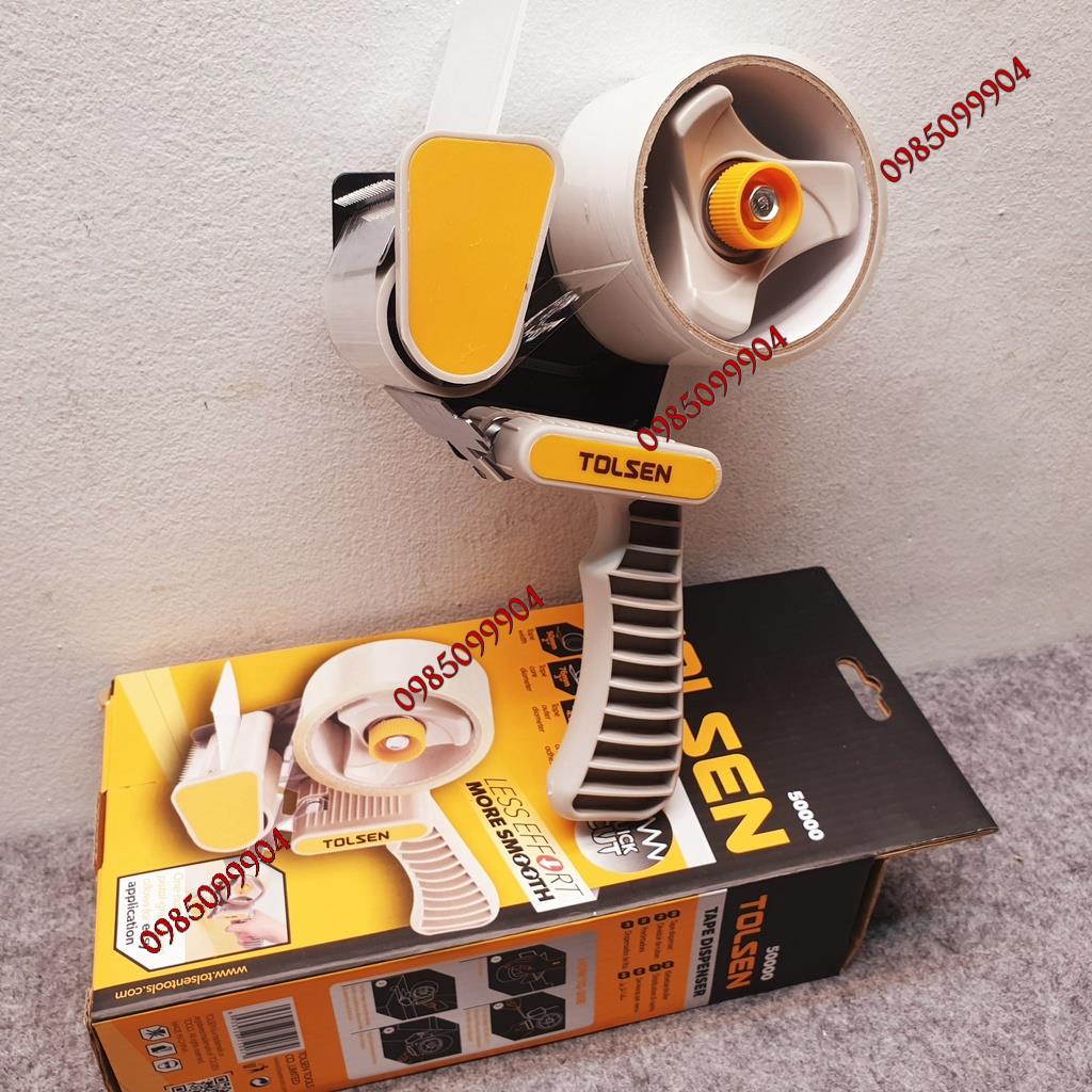 Dụng cụ Kéo dán cắt băng keo thông minh TOLSEN 50000 đóng đơn dán kiện thùng carton, giấy hàng in đơn thương mai điện tử
