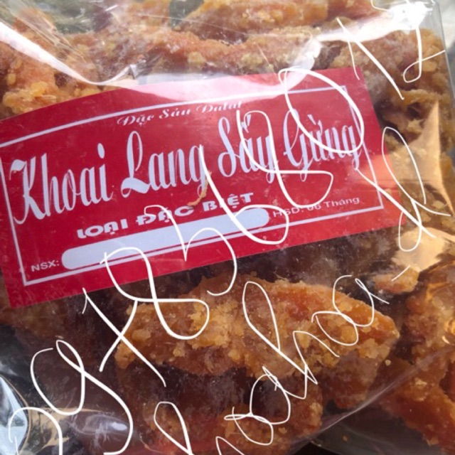 KHOAI LANG MẬT SẤY GỪNG.Giá 75k/500gr