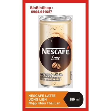 Cà Phê uống liền Nestlé Nescafé Latte (180 ml) - Combo 1 thùng 30 lon