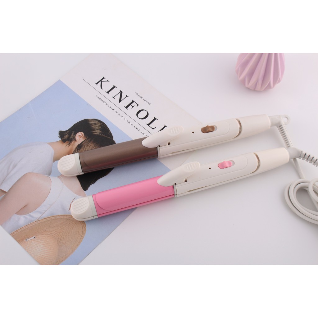 [ 3 Tốt : BỀN RẺ XINH  ] Máy Uốn Duỗi tóc mini 2in1 SC-100 nhỏ gọn thời trang công suất 35W | BigBuy360 - bigbuy360.vn