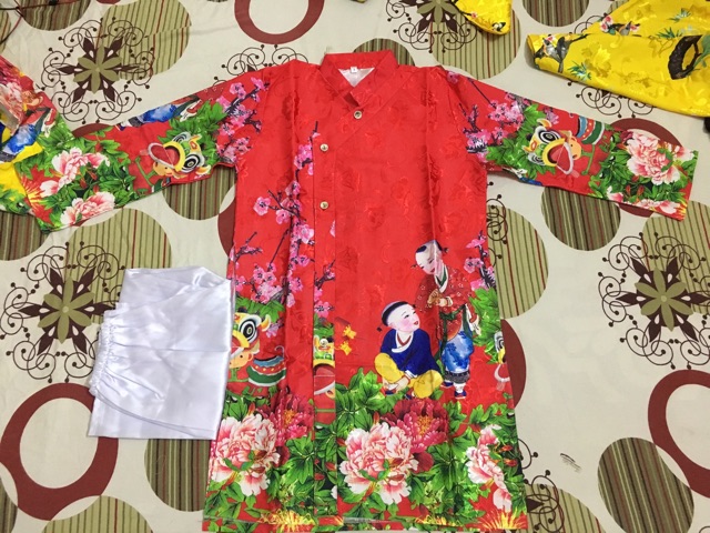 Thanh lý áo dài cách tân bé trai bé gái hàng lẻ size