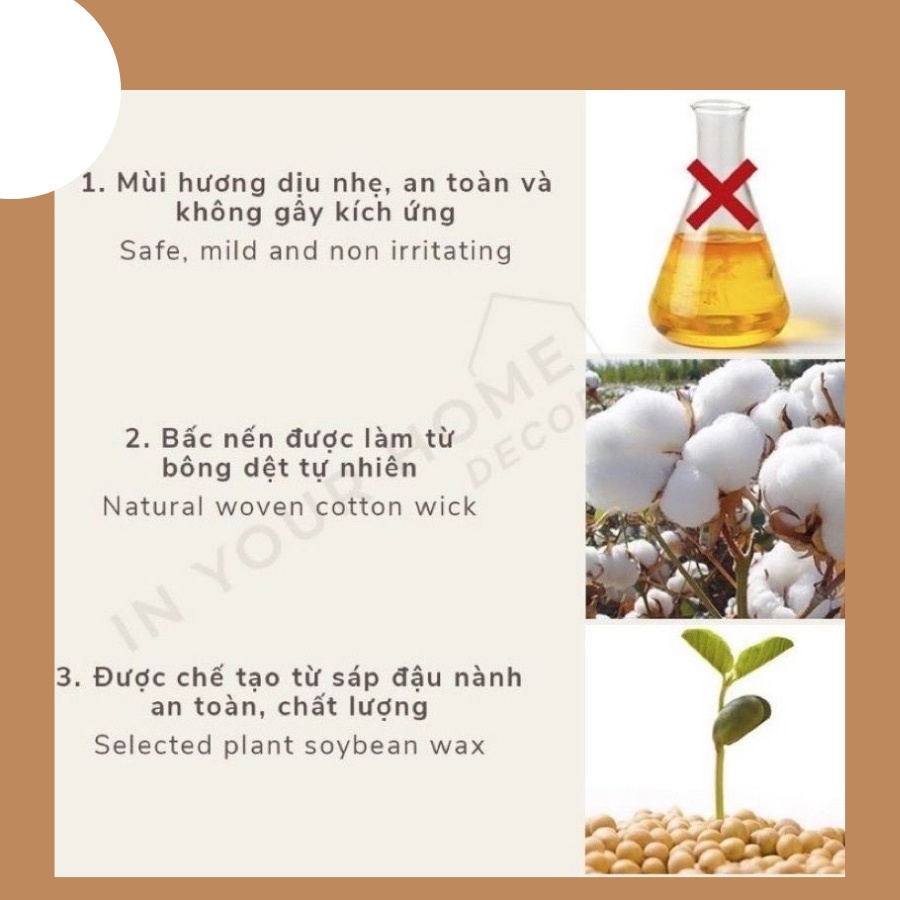 Nến thơm tinh dầu cao cấp AROMA MAIBA không khói an toàn hương thơm thư giãn