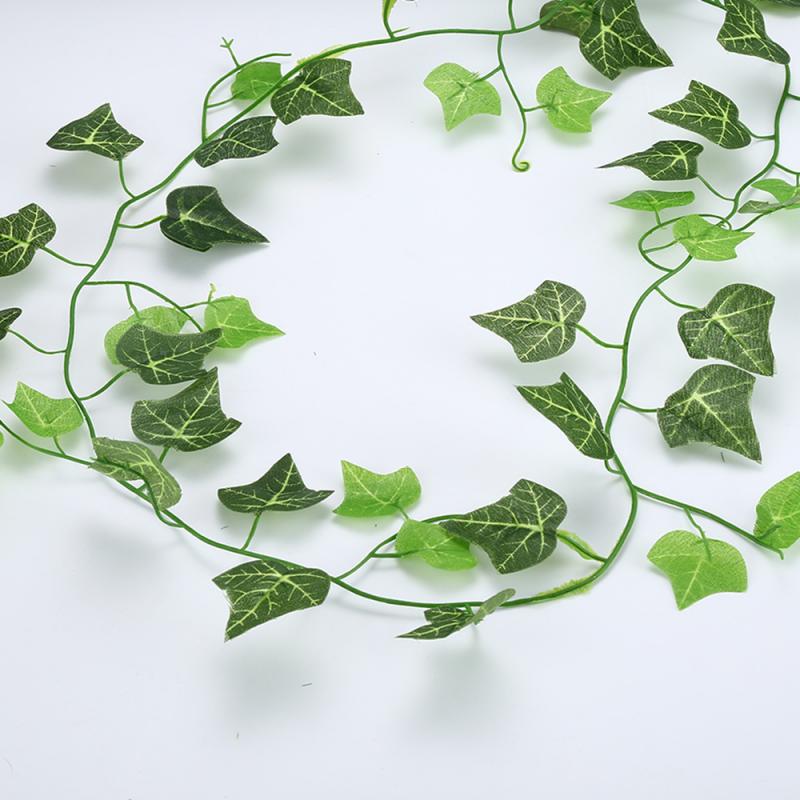 210CM Long artificial plant green lvy leaves/Hanging ivy leaf plants vines/DIY Plant for home garden party decor