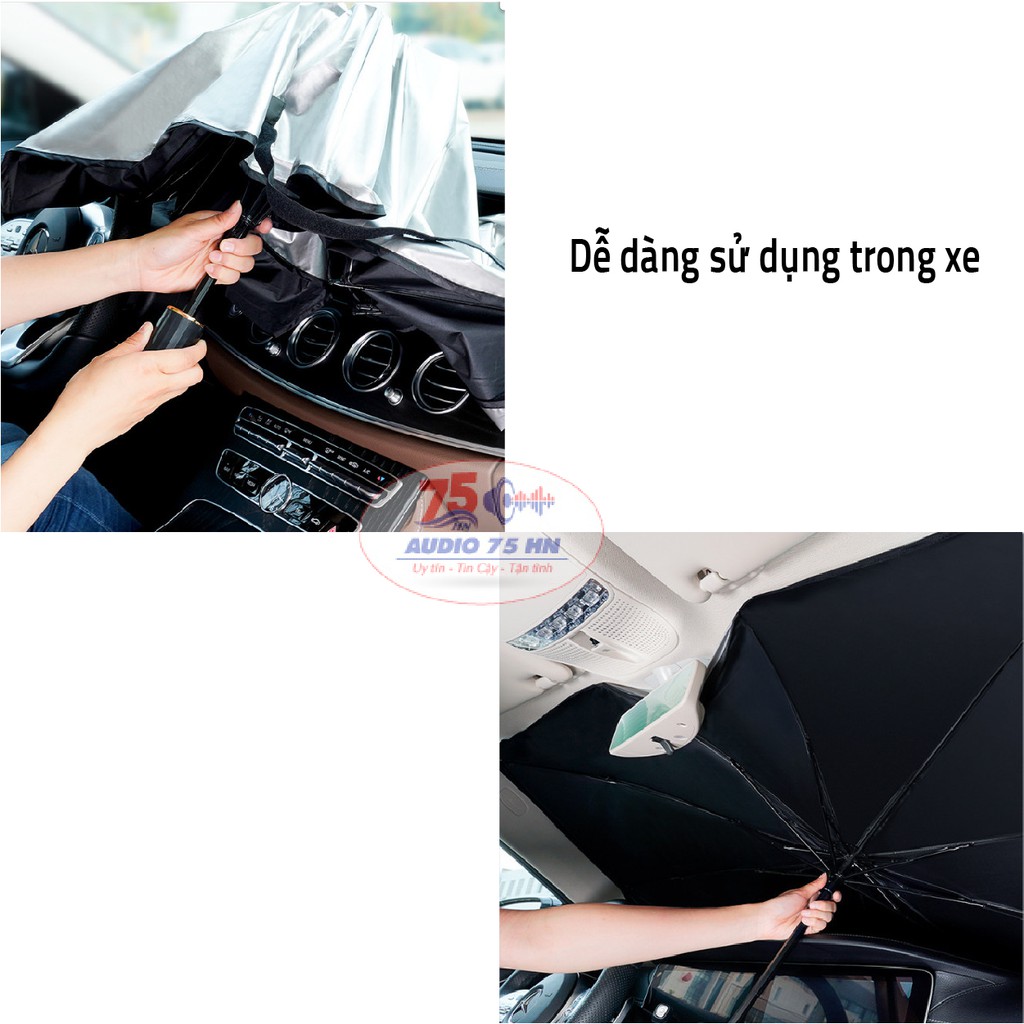 Ô Che Nắng Kính Lái Xe Hơi Ô Tô Cao Cấp, chống tia UV bảo vệ an toàn nội thất xe