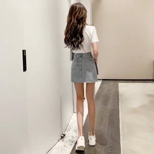 Chân váy túi ngoài