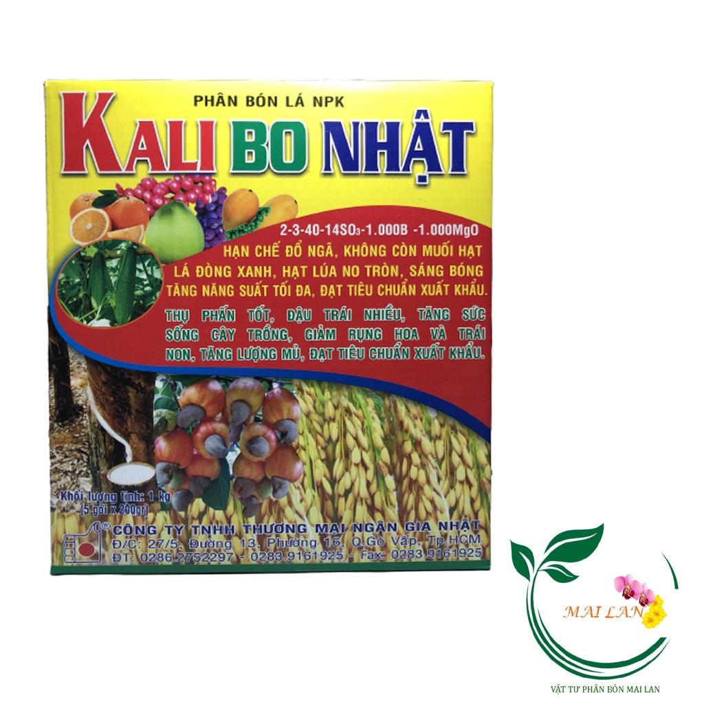Phân Bón Lá NPK Kali Bo Nhật - #278A# 200g