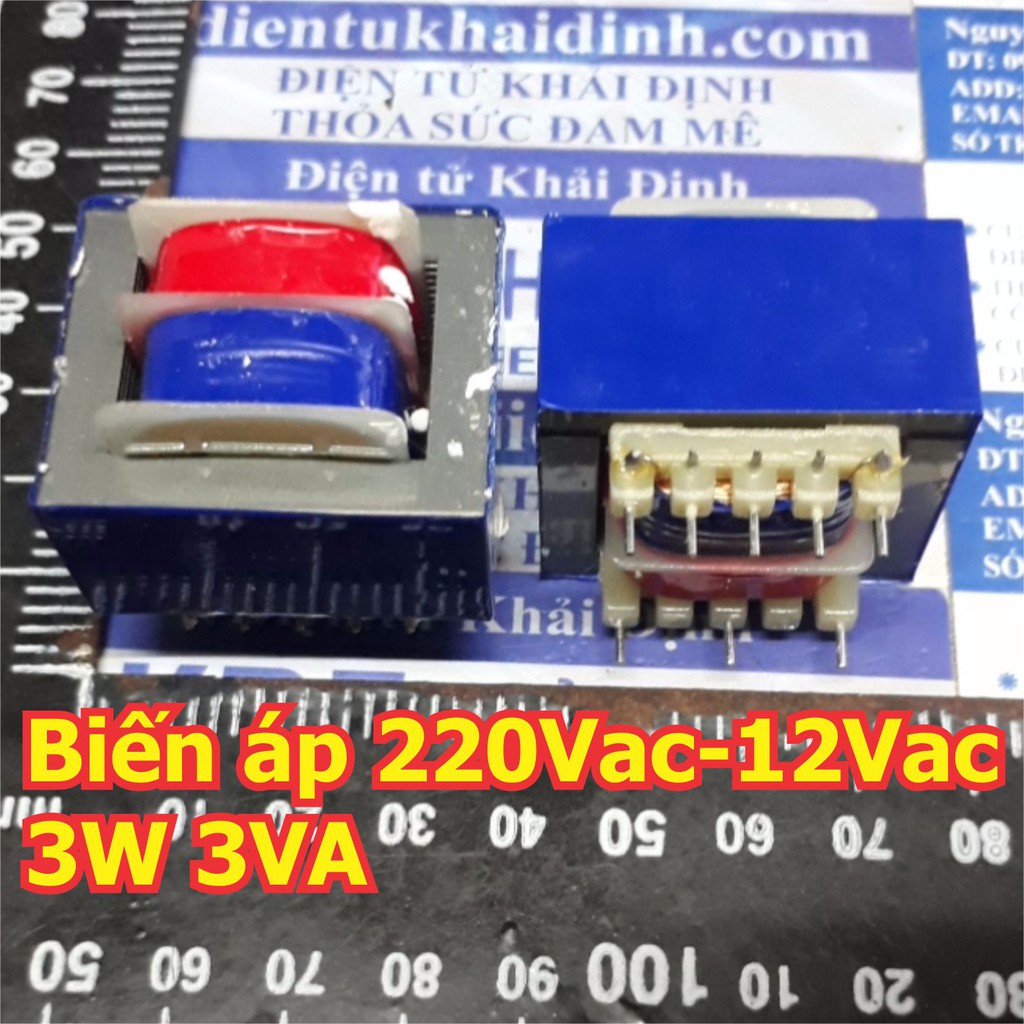 Biến áp cách ly, biến áp thường, biến áp hàn mạch, on board IN: 220Vac OUT: 6V / 12V 3W 3VA kde5458