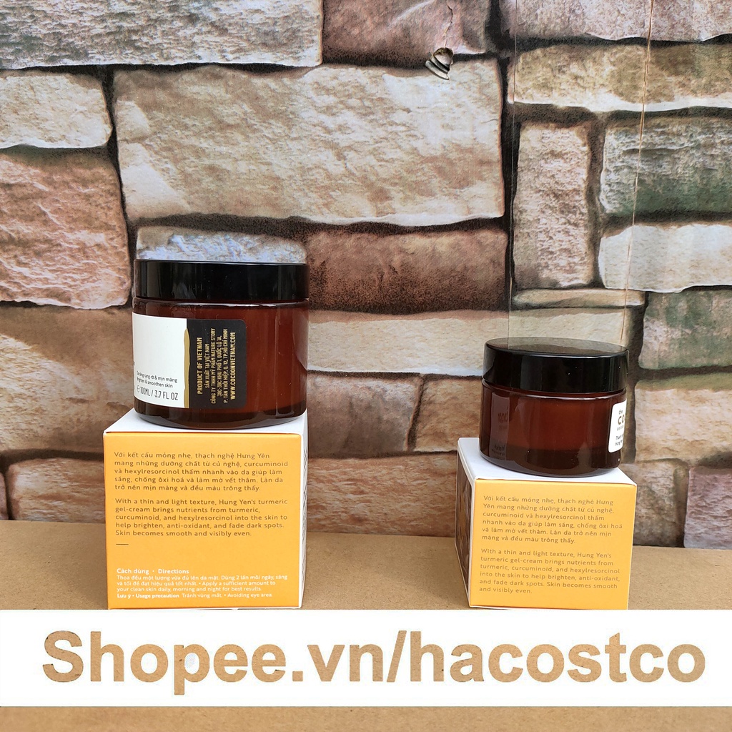 Kem dưỡng Cocoon Thạch Nghệ Hưng Yên 100ml 30ml giúp làm sáng, chống oxi hoá và làm mờ vết thâm Hong1008