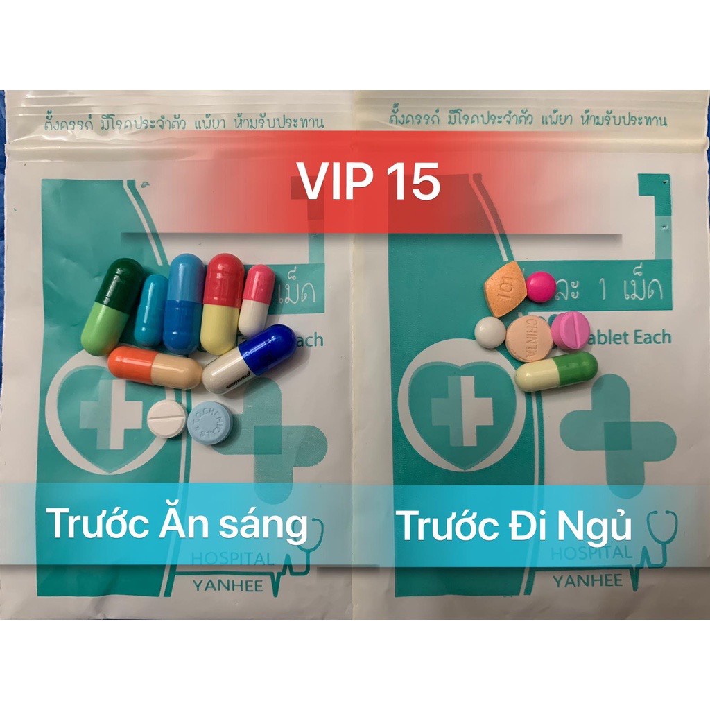 GIẢM CÂN YANHEE VIP 15 CAO CẤP (15 VIÊN/NGÀY) GIẢM MỠ EO THON DÀNH CHO CƠ ĐỊA LỜN KHÓA GIẢM