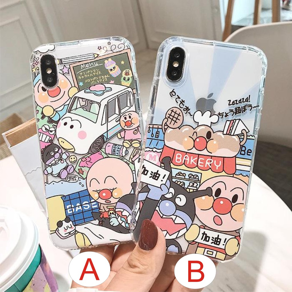 [ IPHONE ] Ốp Lưng Silicon Chống Sốc Anpanman - I006