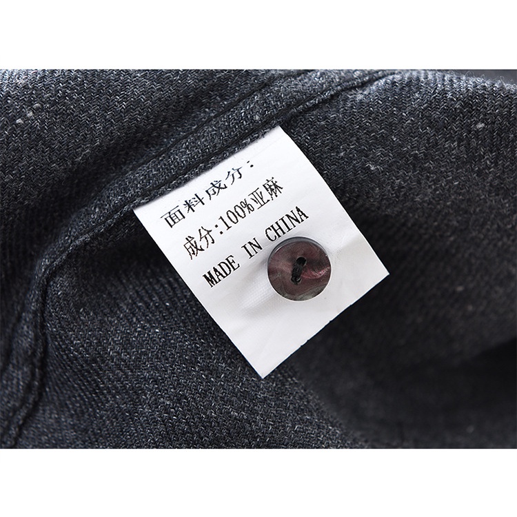 Áo Sơ Mi Vải Lanh Màu Trơn Tay Dài Thoáng Khí Thời Trang Hàn Quốc 2022 Cho Nam