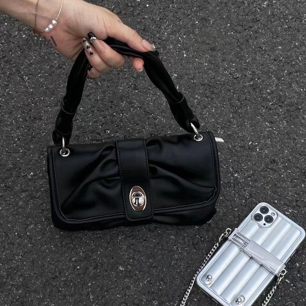 Túi đeo chéo AHA OFFICIAL nắp gập thiết kế thời trang cao cấp cho nữ