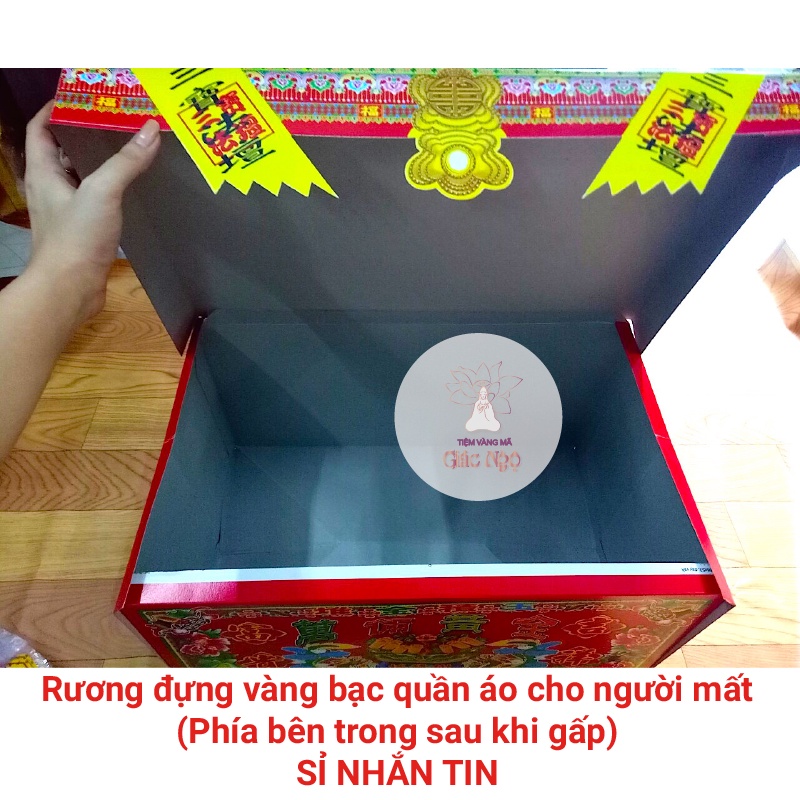 Rương đựng vàng bạc giấy cúng cho người mất - Vàng Mã Sỉ Lẻ