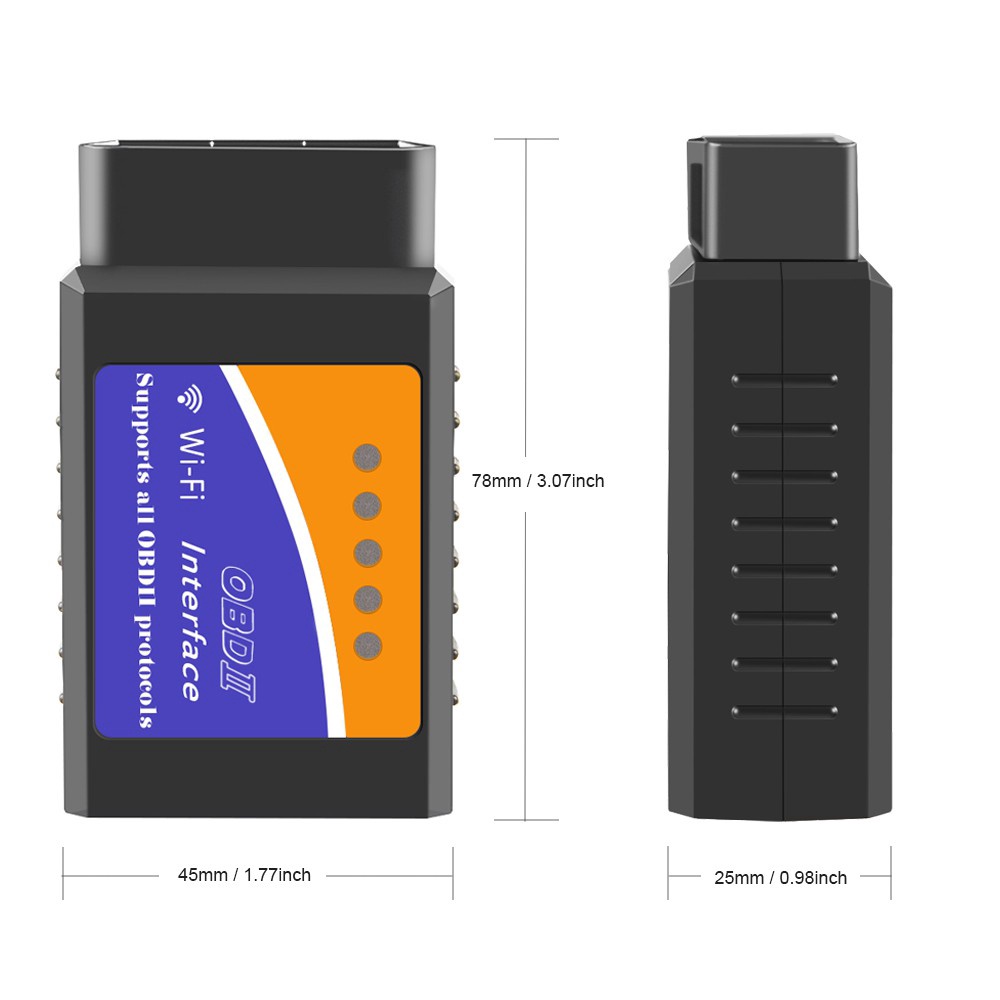 Thiết bị chẩn đoán Obd2 Elm 327 V1.5 Wi-Fi Pic18F25K80 Elm327 V1.5 Wifi Odb2 cho Android/ Ios Obd 2