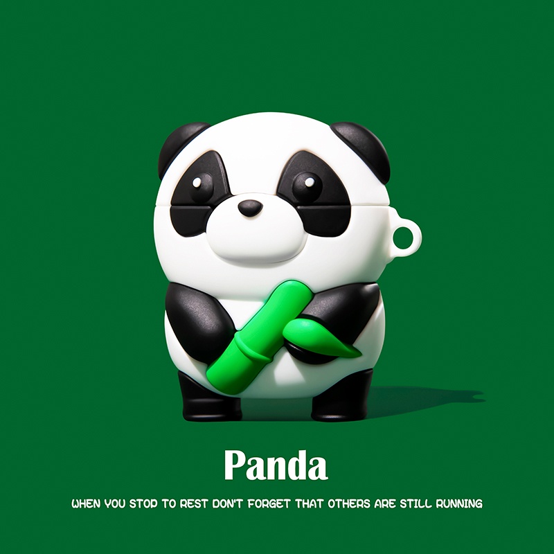 Vỏ Bảo Vệ Hộp Sạc Tai Nghe AirPods3 Pro AirPods3 Họa Tiết Gấu Trúc Tre Kiểu Mới 2021 Ốp