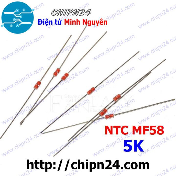 [5 CON] Điện Trở Nhiệt NTC MF58 5K 5% DO-41