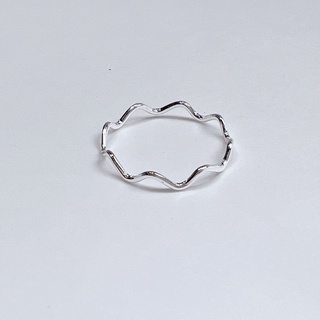 Nhẫn bạc TLEE sóng trơn basic xinh xắn TLEE JEWELRY A0313
