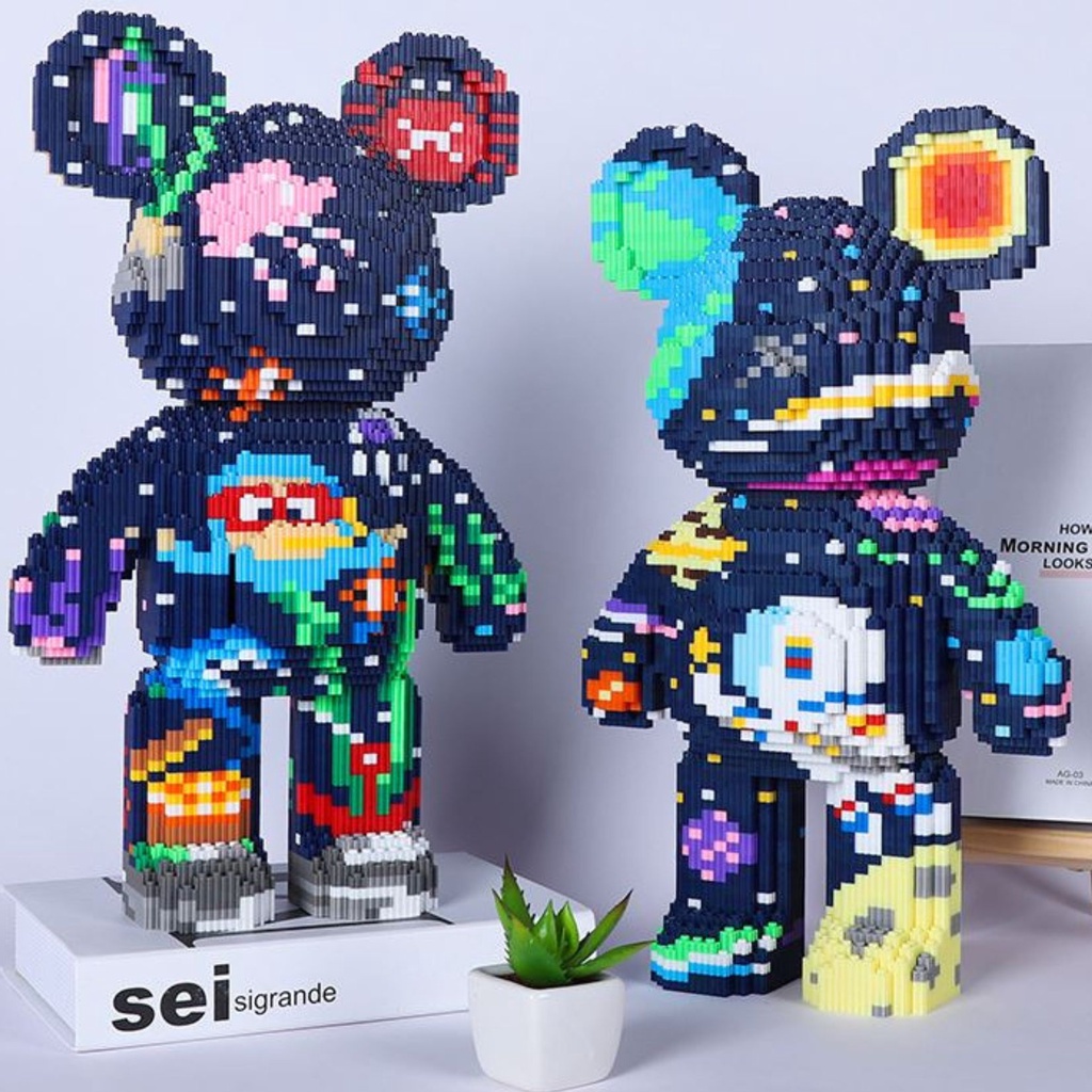 Bearbrick Lego Tổng Hợp Các Mẫu Xếp Hình Bearbrick Size Đại 45-55cm