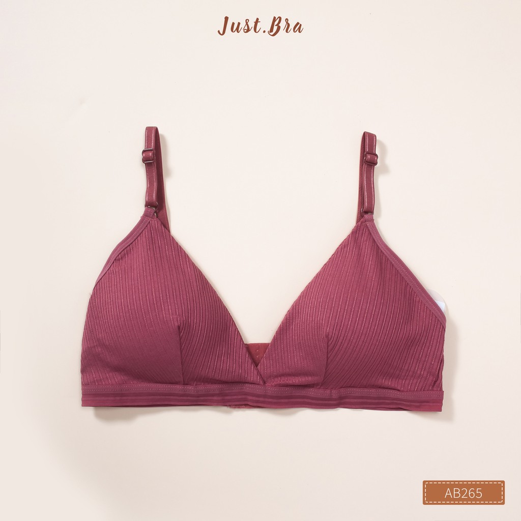 Áo ngực Just Bra chất thun mềm không gọng mang lại cảm giác thoải mái AB265 | BigBuy360 - bigbuy360.vn