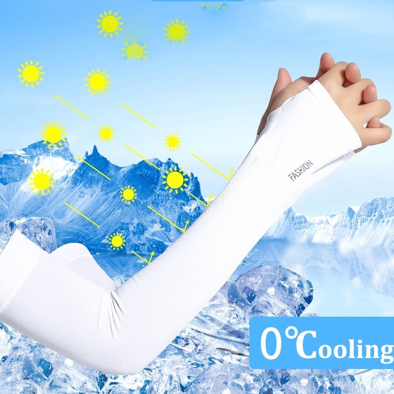 1 Cặp Vớ Thể Thao Bằng Lụa Lạnh Chống Tia UV Thời Trang Cho Nam Và Nữ