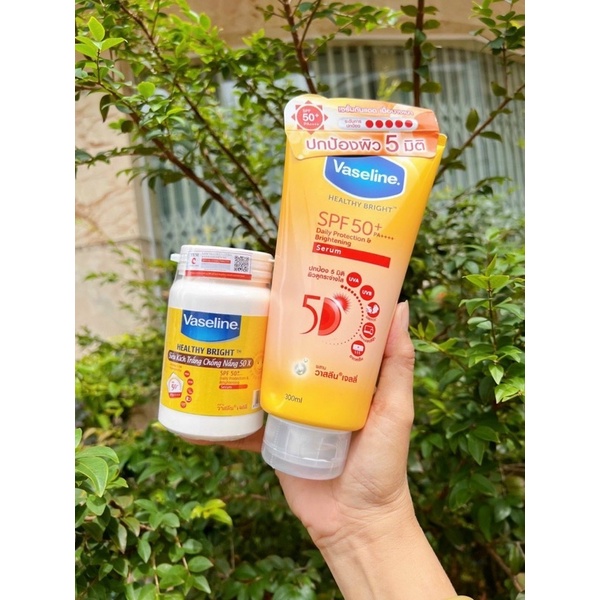 Combo Dưỡng Thể Vaseline Gluta + Kích Trắng Vaseline X10