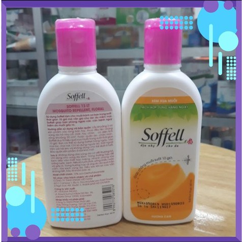 Soffell chống muỗi dạng xịt và dạng kem - Chống muỗi hiệu quả trong suốt 8 -10 giờ liền Sofell