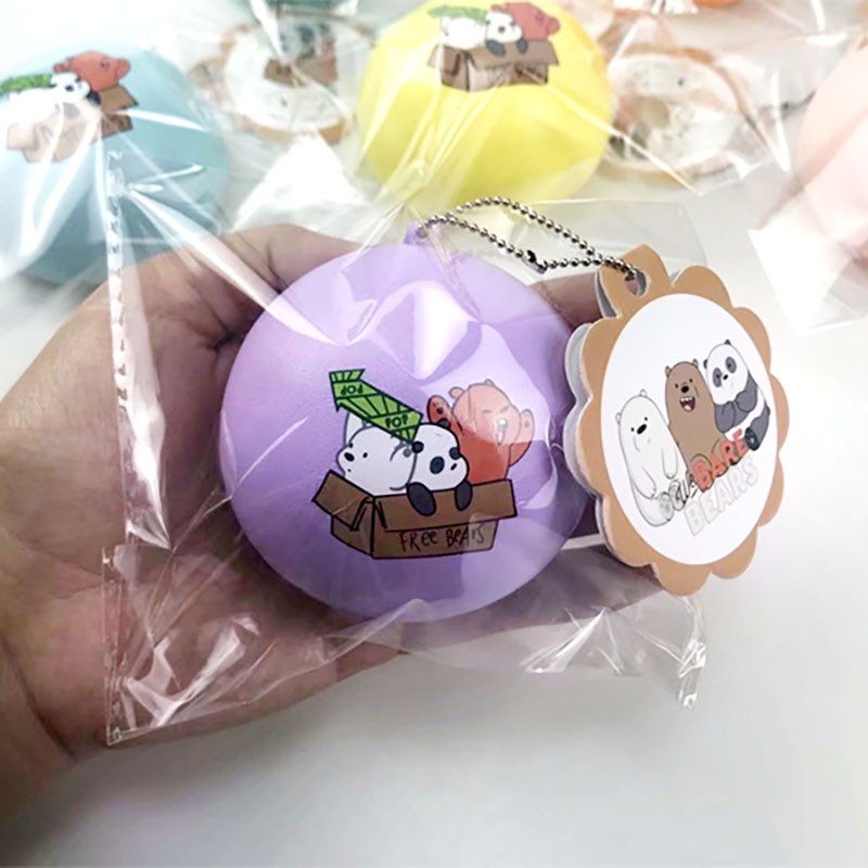 Đồ Chơi Xốp Squishy Giảm Stress Hình Gấu Dễ Thương Cho Bé