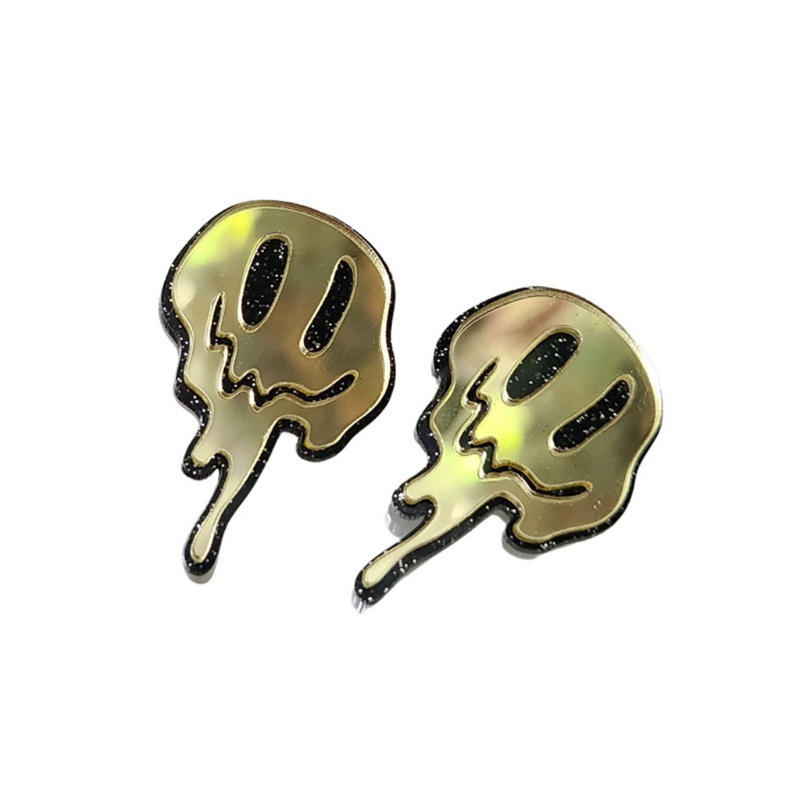 Bông Tai Hình Mặt Cười Phong Cách Gothic Thời Trang Cho Nữ