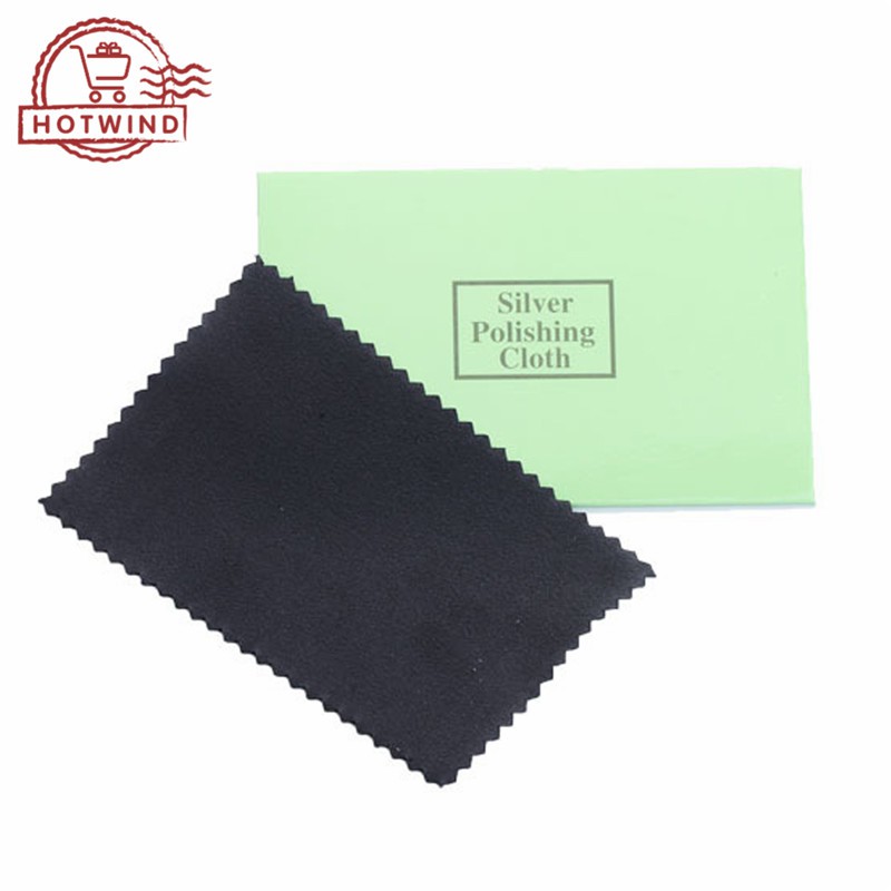 Cuộn vải màu bạc đánh bóng trang sức