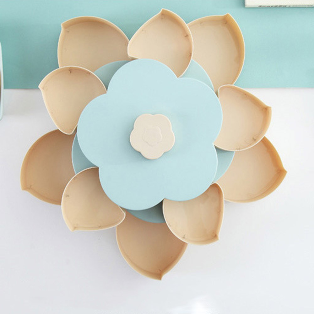 Hộp Đựng Bánh Kẹo / Trái Cây 2 Tầng Đa Năng Bằng Nhựa Tiện Dụng Cho Nhà Bếp