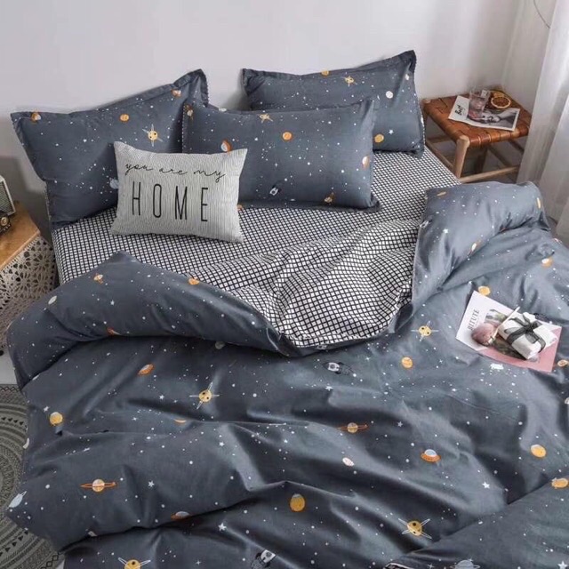 Chăn ga gối COTTON POLY. Mẫu vũ trụ | BigBuy360 - bigbuy360.vn