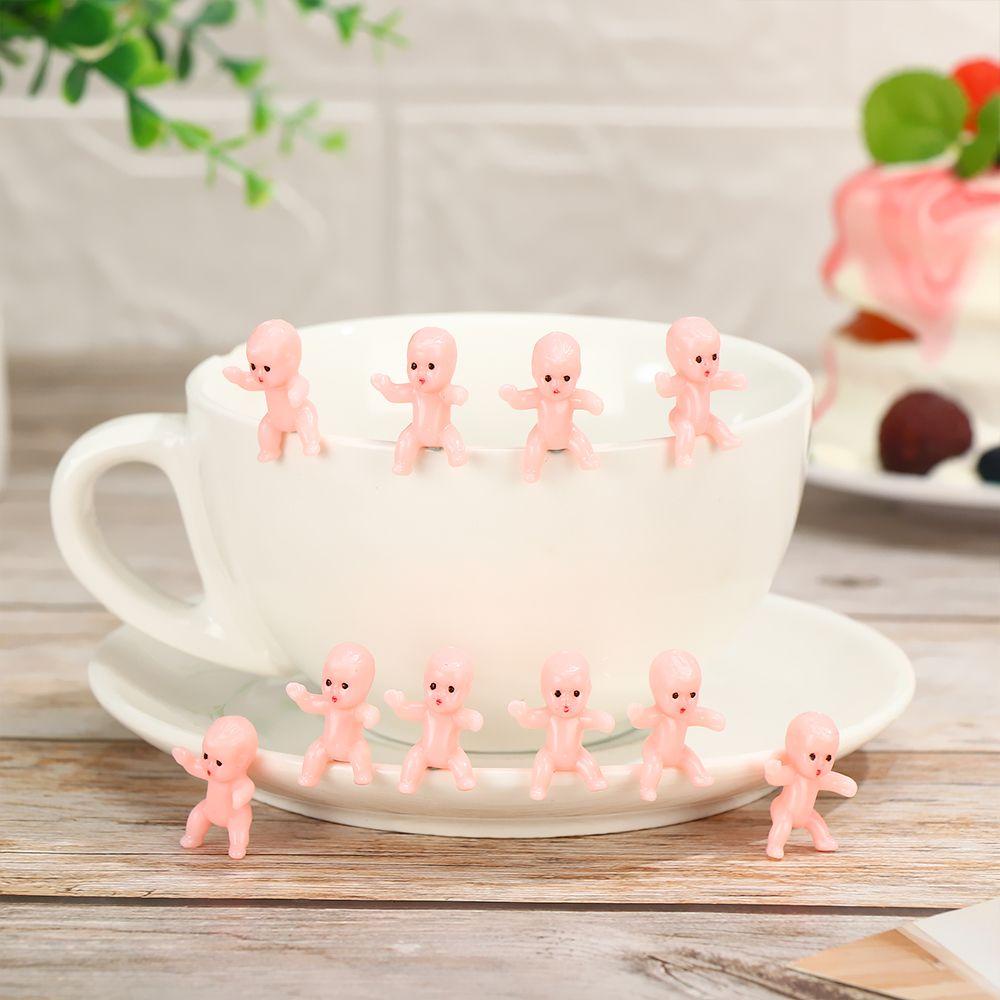 BEBETTERM Set 10 Khối Gỗ Vuông Trang Trí Bánh Kem Cho Bé