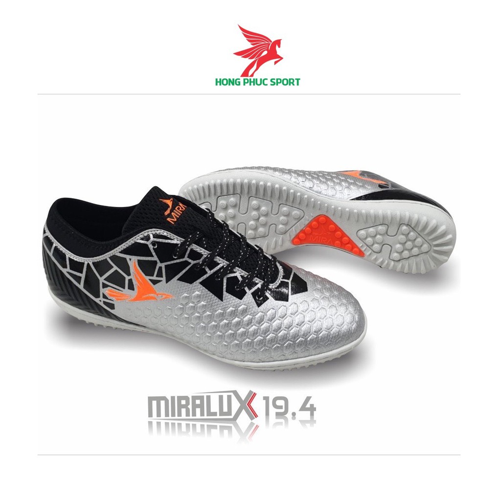 Giày đá bóng chính hãng Mira Lux 19.4 sân cỏ nhân tạo màu đỏ