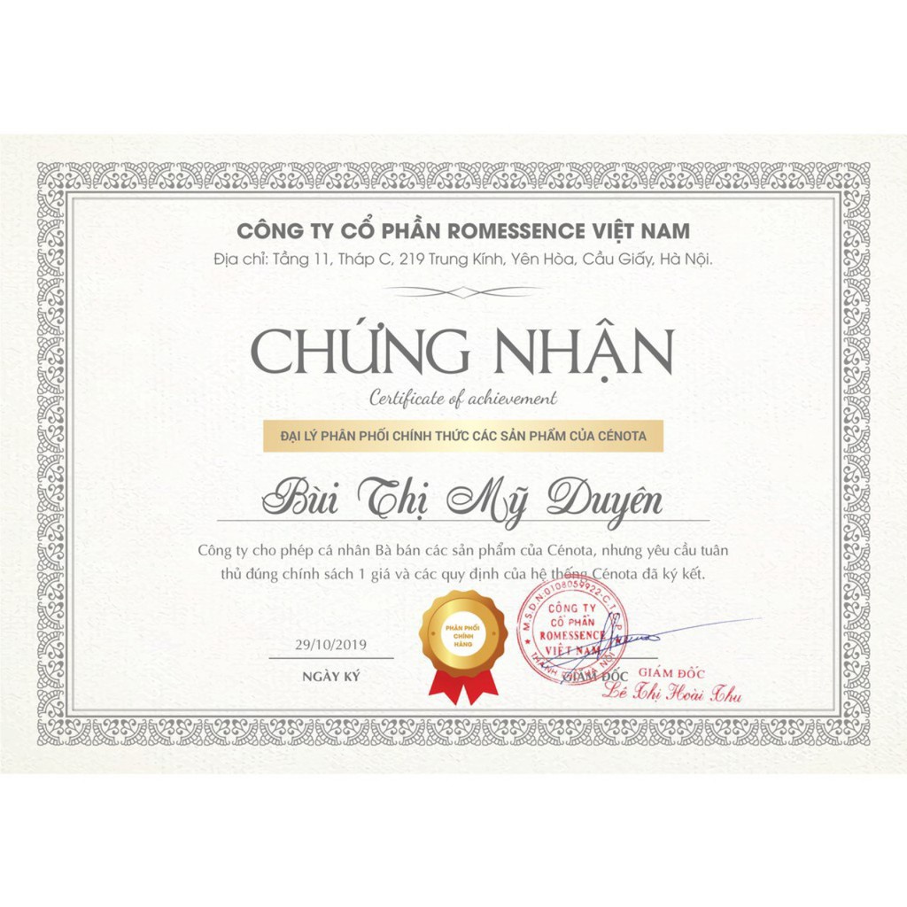 Dung dịch vệ sinh phụ nữ Cenota chính hãng Pháp làm hồng se khít vùng_kín 10ml ( dùng 7 đến 10 lần ) - Hanayuki Asia