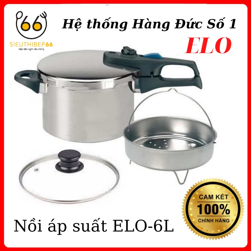 Nồi Áp Suất Elo Praktika Plus XL 6L Dùng Được Cho Bếp Từ Bếp Điện – Thương Hiệu Đức-Siêu Thị Bếp 66