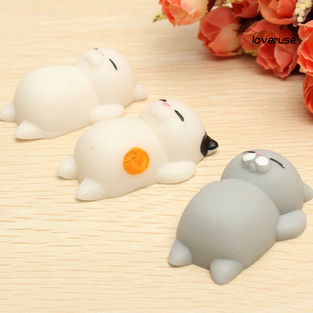 Đồ Chơi Nắn Bóp Đàn Hồi Giảm Stress Hình Chú Mèo Đáng Yêu