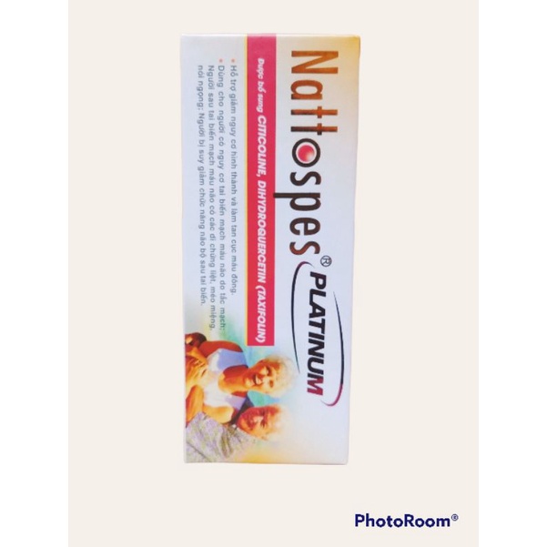 Nattospes platinum hỗ trợ giảm nguy cơ hình thành và làm tan cục máu đông