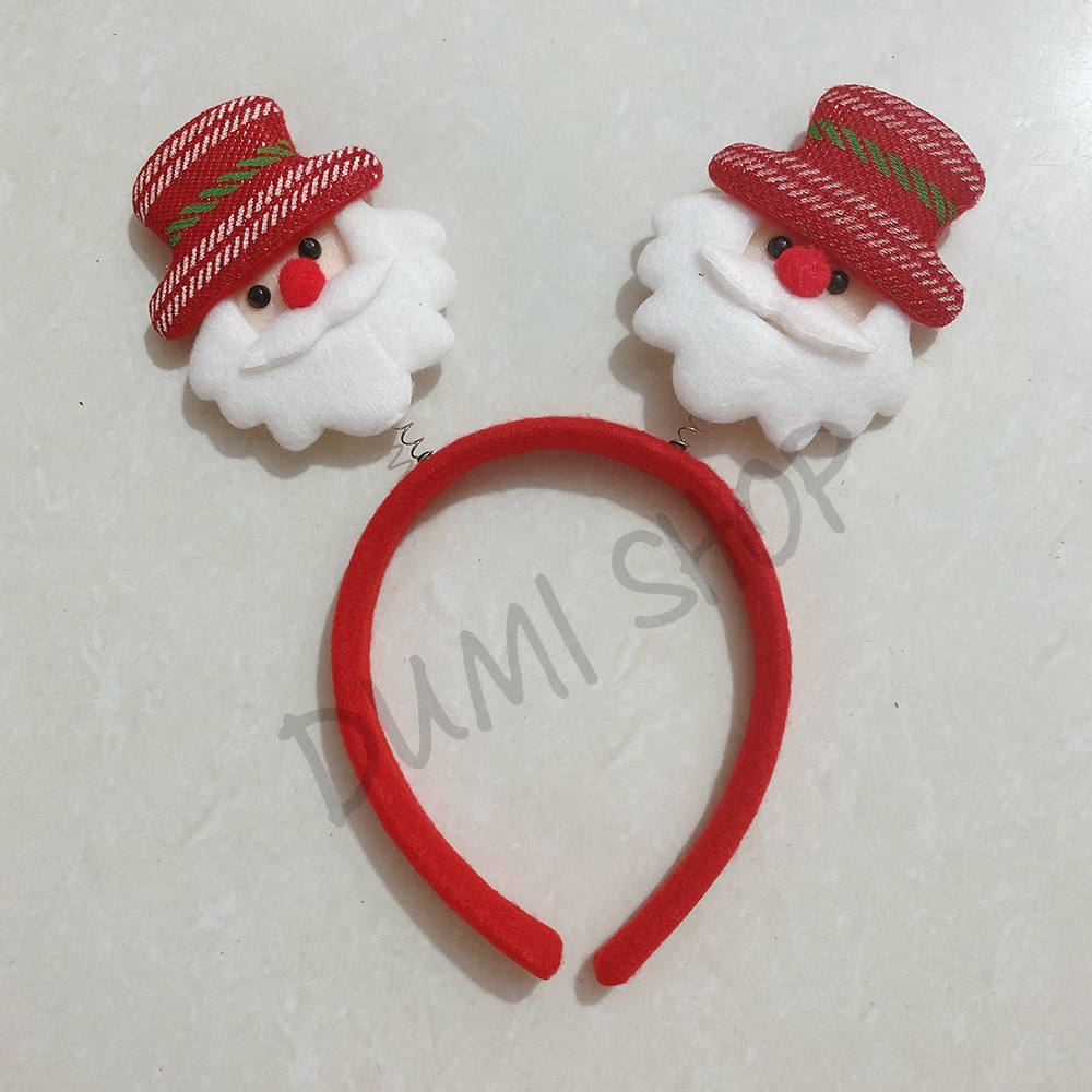 Cài Tóc Noel Xinh Xắn Ông Già Noel, Tai Tuần Lộc, Phụ Kiện Chụp Ảnh Noel - Dumi Shop