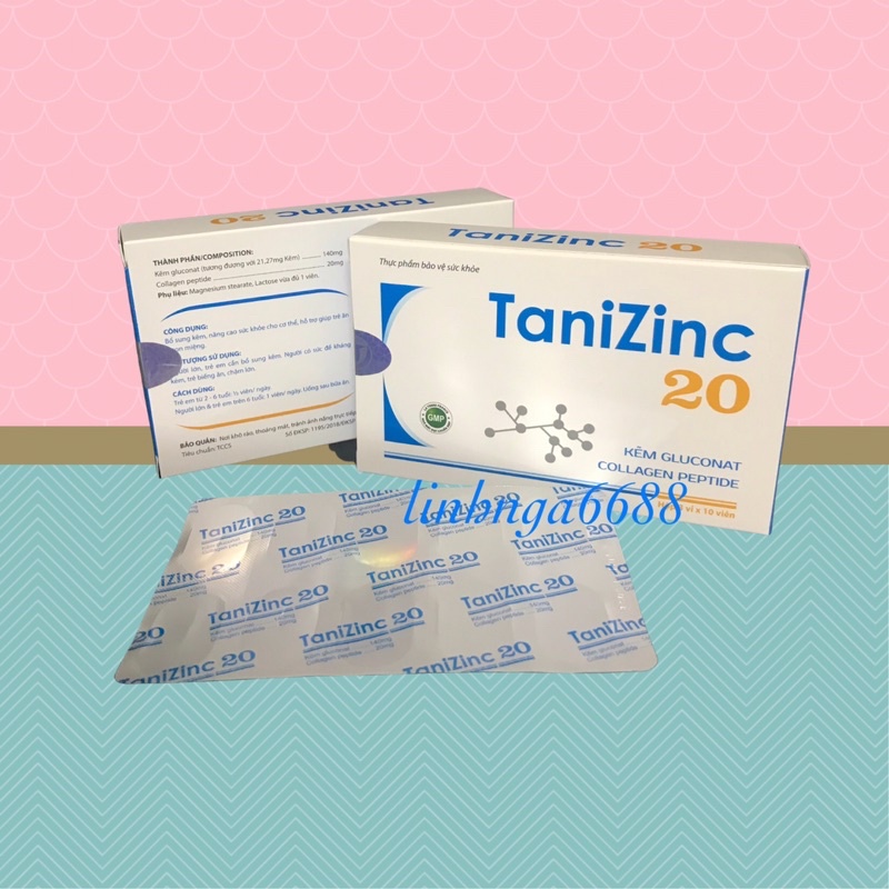 TaniZinc bổ sung Kẽm và Collagen