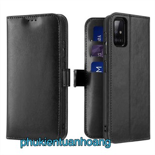 Bao da Samsung Glaxy A51 Dux Duics Leather Wallet