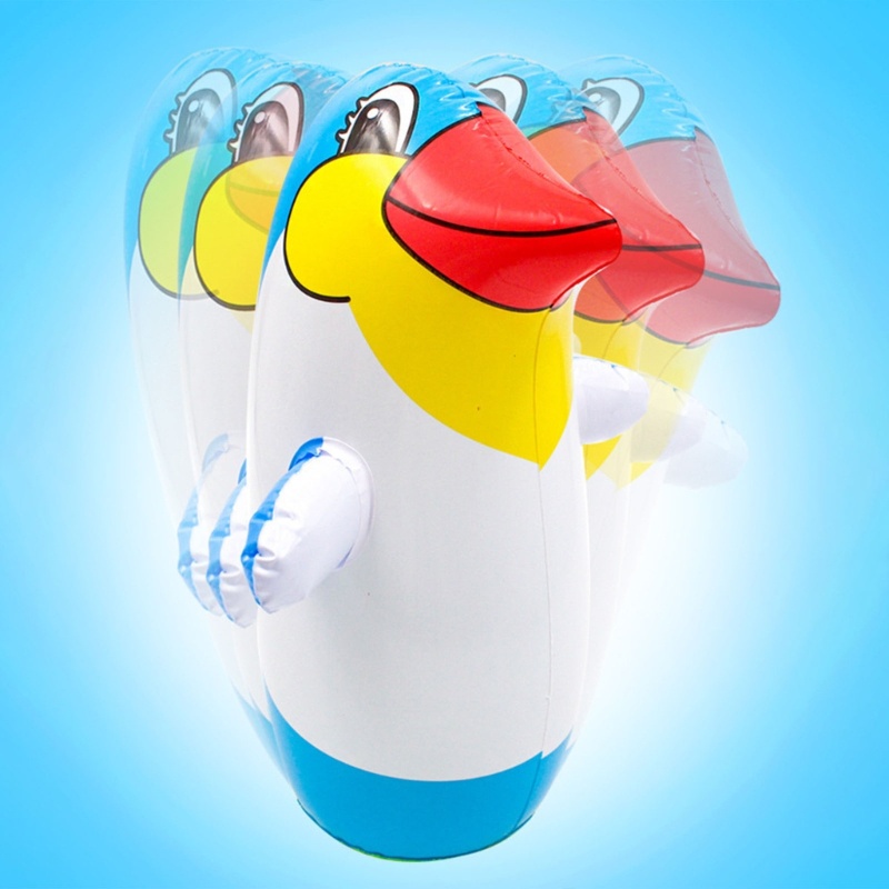 Bong Bóng Bơm Hơi Hình Chim Cánh Cụt Hoạt Hình Đáng Yêu Dành Cho Bé