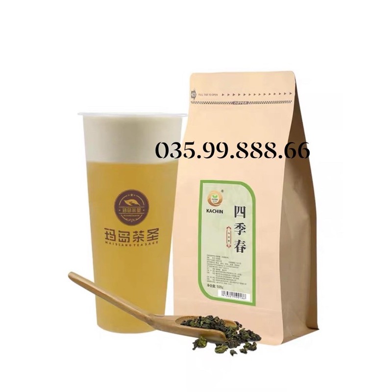 Trà Olong Tứ Quý Xuân 500g Kachin Ôlong vàng trà hoa quả