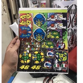 Combo Miếng Dán Decal Logo Rùa 46