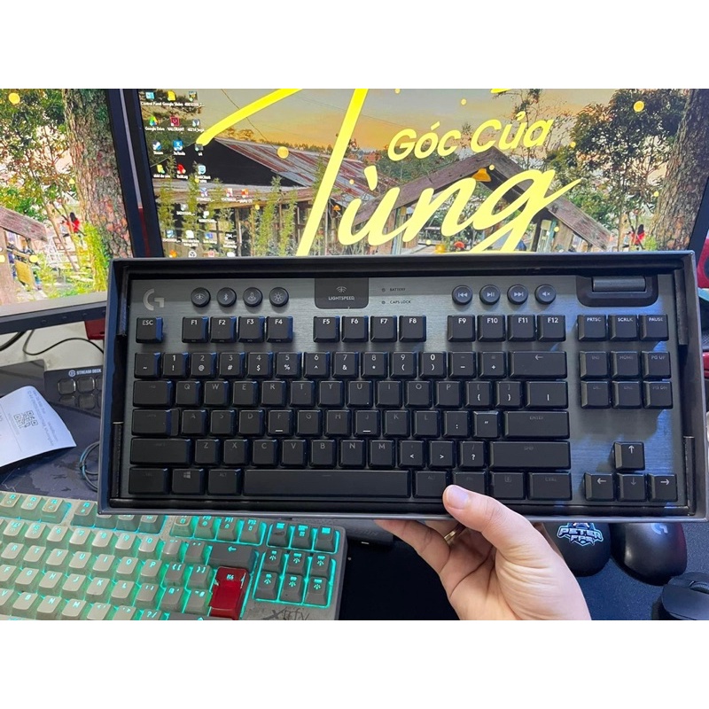 Bàn phím cơ không dây Logitech G913 TKL Lightspeed wireless - hàng chính hãng