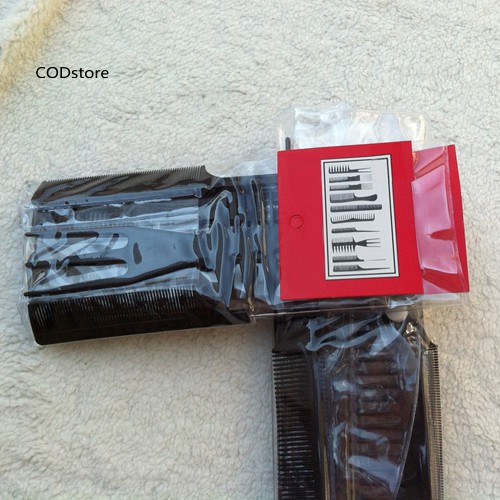 ❀Dây Buộc Tóc Thiết Kế Dễ Thương Chuyên Dùng❀10 Lược Chải Tóc Màu Đen Bằng Nhựa Chuyên Dụng Cho Salon