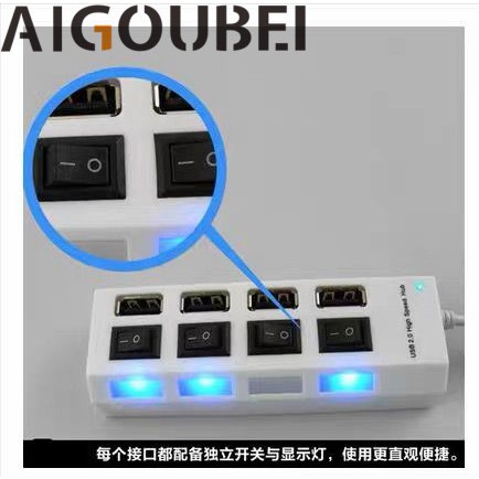 Bộ Chia 4 Cổng USB 2.0 Tốc Độ Cao 1M