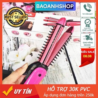 ⚡️SIÊU RẺ⚡️ Máy Tạo Kiểu Tóc 3 Trong 1 Uốn - Duỗi - Bấm - Lược Điện Đa Năng nova
