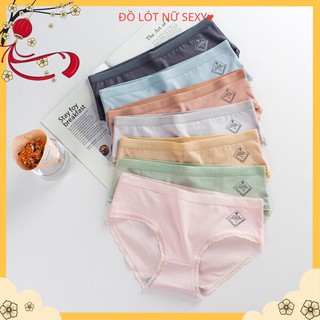 ComBo 5 Quần Lót Nữ Cotton 👙 FREESHIP 👙  Quần Lót Cao Cấp Cạp Sọc Xuất Nhật