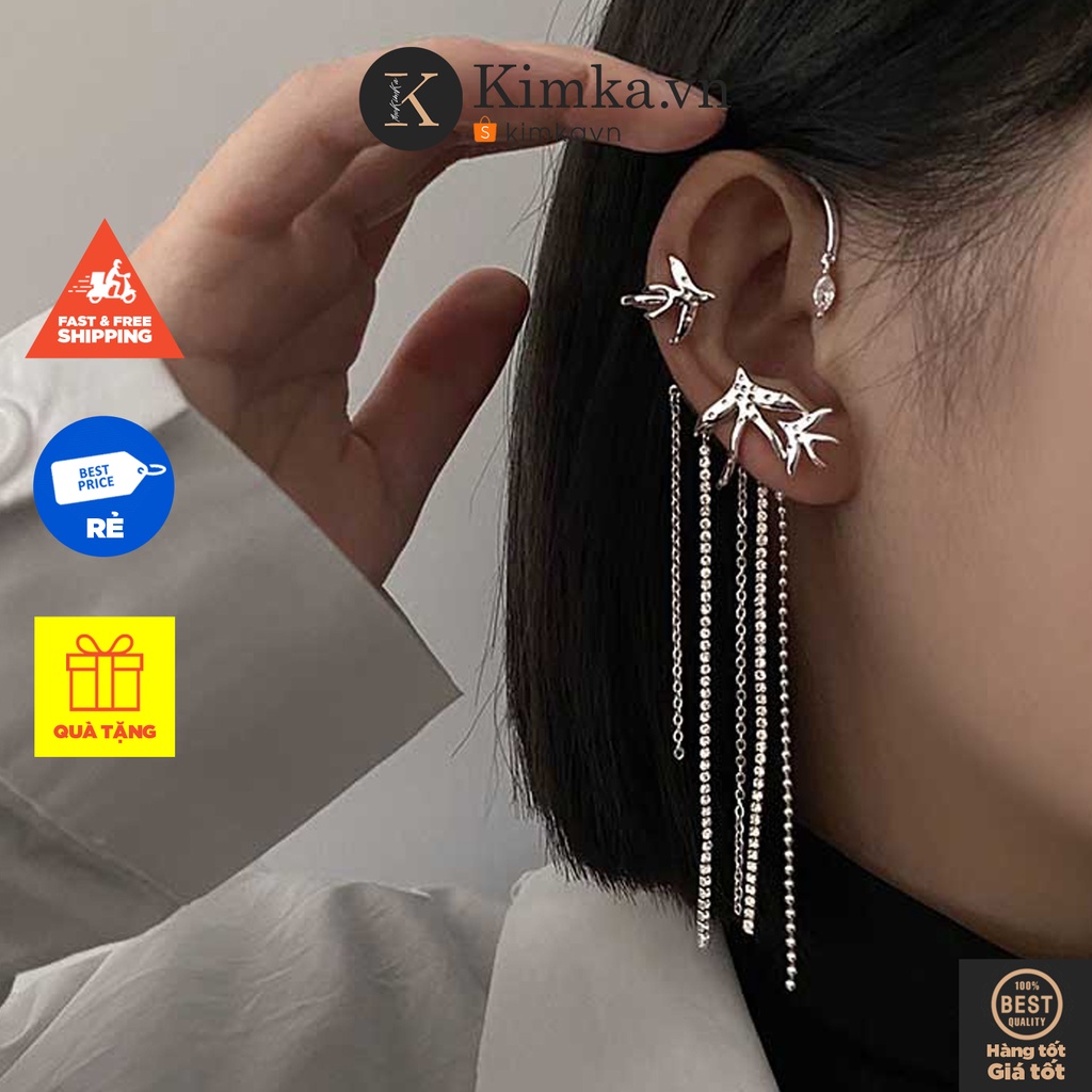 (0562) Khuyên Kẹp Vành Tai Vòng Dây Nhiều Sợi Cá Tính Hiphop